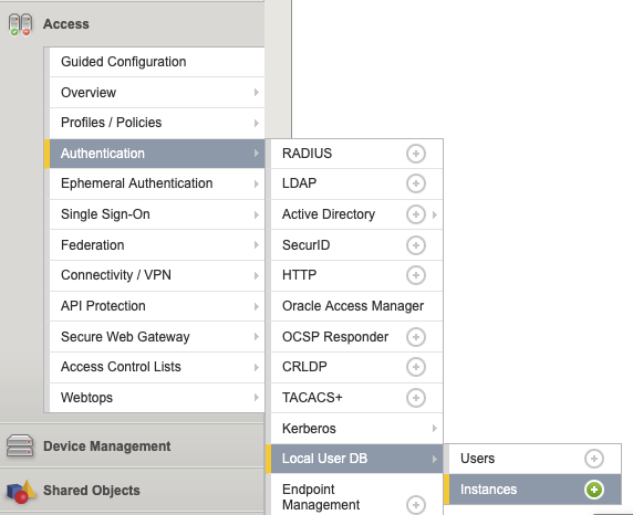 BIG-IP Local User Database