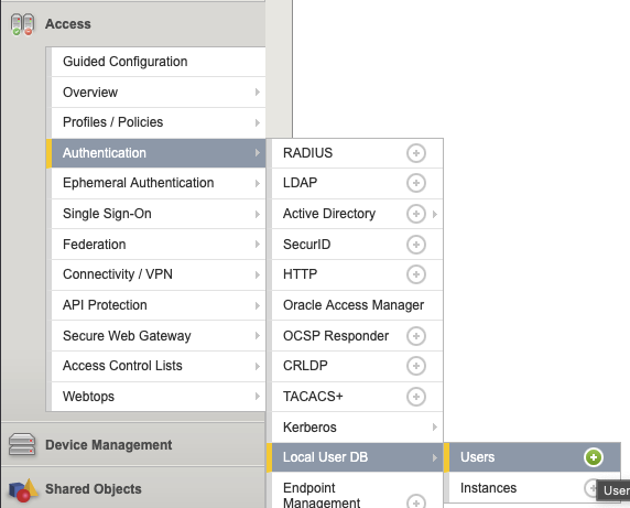 BIG-IP Local User